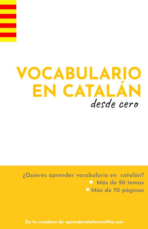 Ebook vocabulario Aprende catalán molt bé